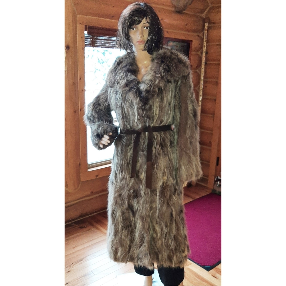 Raccoon Fur Coat, Gorgeous Real Fur